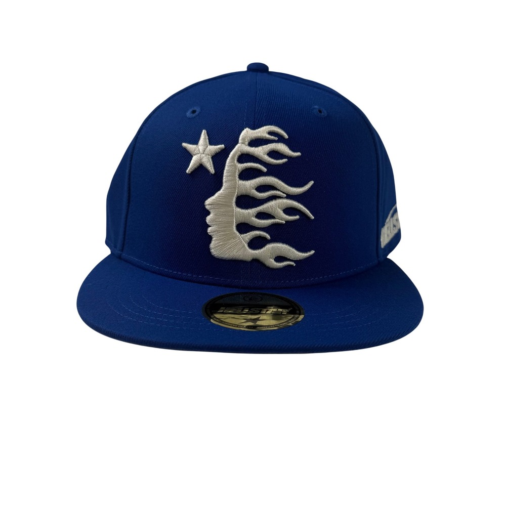 Hellstar Records Path to Paradise Royal Blue Fitted Hat Size 7 5/8 Flame Star